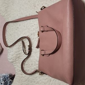 Gucci Leather Two Way Pink Bag